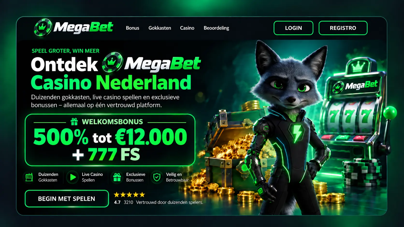 MegaBet Casino Gids: Online Spelen, Bonussen en Live Games image 1